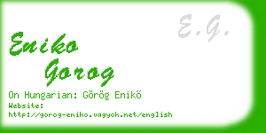 eniko gorog business card